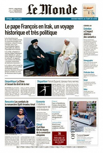 Le Monde du Dimanche 7 et Lundi 8 Mars 2021