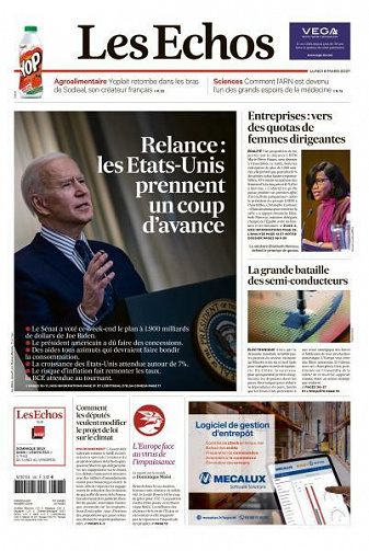 Les Echos du Lundi 8 Mars 2021