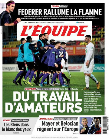L’equipe du Lundi 8 Mars 2021