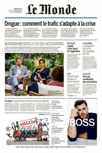 Le Monde du Mardi 9 Mars 2021