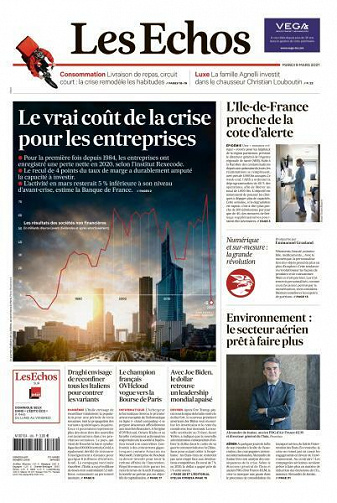 Les Echos du Mardi 9 Mars 2021