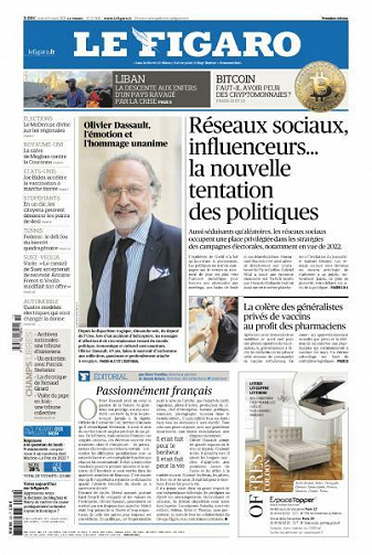 Le Figaro du Mardi 9 Mars 2021