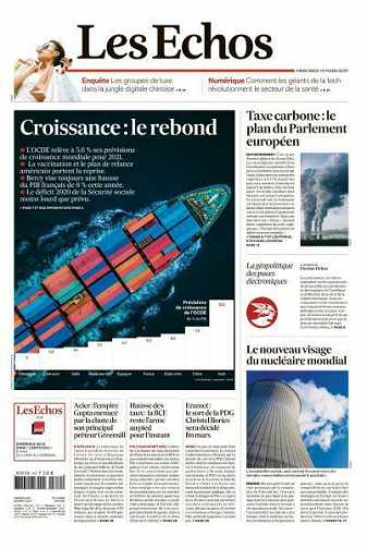 Les Echos du Mercredi 10 Mars 2021