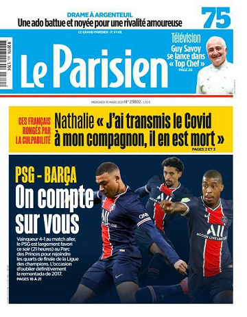 Le Parisien du Mercredi 10 Mars 2021