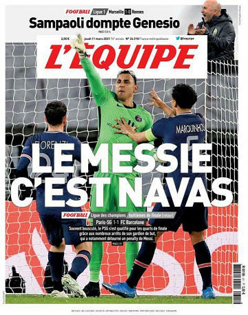 L’equipe du Jeudi 11 Mars 2021