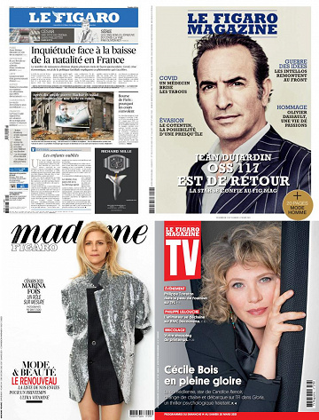 Pack Le Figaro et ses 3 suppléments - Vendredi 12 Mars 2021