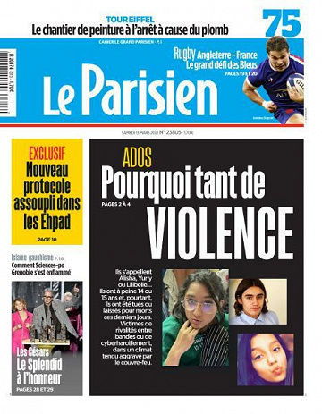 Le Parisien du Samedi 13 Mars 2021