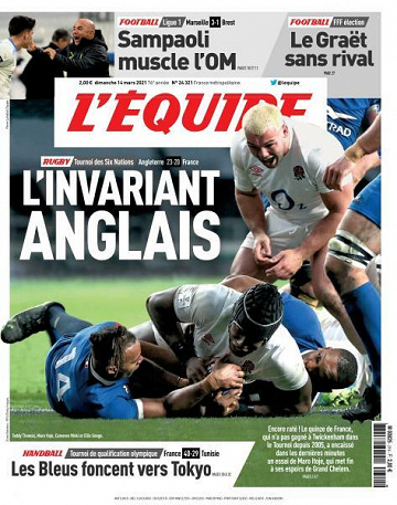 L’equipe du Dimanche 14 Mars 2021