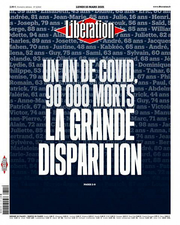 Libération du Lundi 15 Mars 2021
