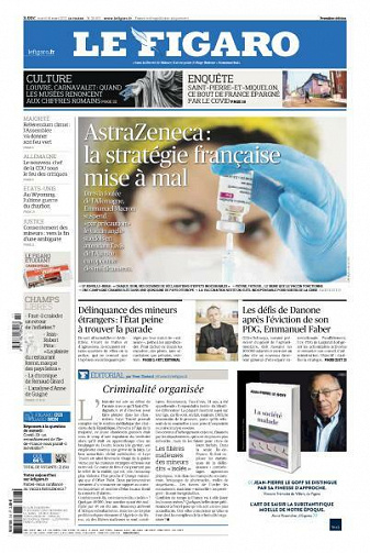 Le Figaro du Mardi 16 Mars 2021