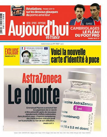 Aujourd’hui en France - 16 Mars 2021