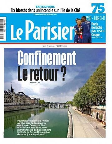 Le Parisien du Jeudi 18 Mars 2021