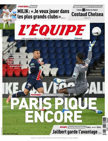 L’equipe du Jeudi 18 Mars 2021