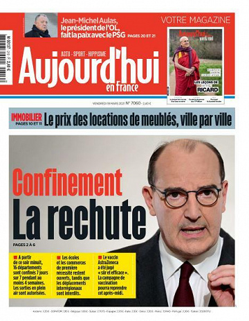 Aujourd’hui en France - 19 Mars 2021