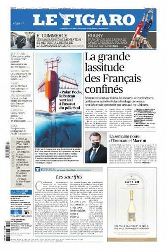Le Figaro du Samedi 20 et Dimanche 21 Mars 2021