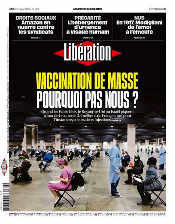 Libération du Mardi 23 Mars 2021