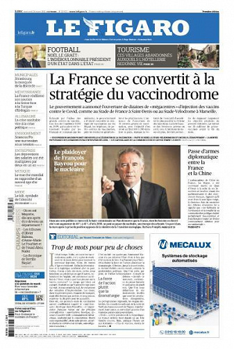 Le Figaro du Mercredi 24 Mars 2021