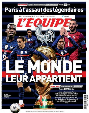 L’equipe du Mercredi 24 Mars 2021