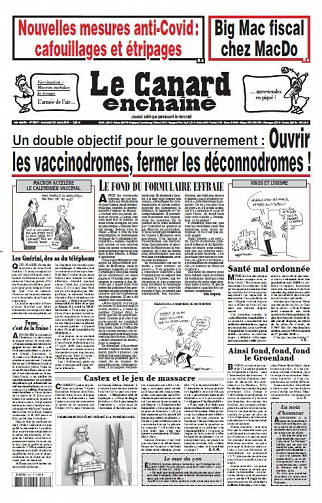 Le Canard enchaîné N°5237 - 24 Mars 2021
