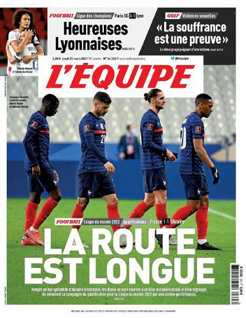 L’equipe du Jeudi 25 Mars 2021