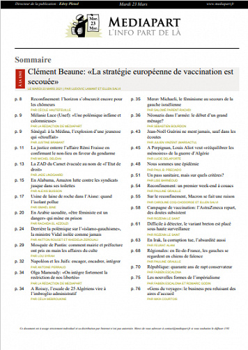 Mediapart Du Mercredi 24 Mars 2021 (Edition le soir)