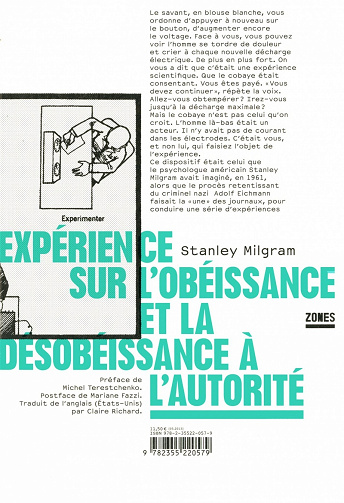 Expérience sur l'obéissance et la désobéissance à l'autorité - Stanley MILGRAM