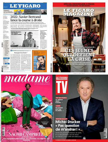 Pack Le Figaro et ses 3 suppléments - Vendredi 26 Mars 2021