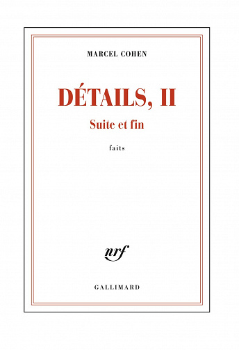 Suite et fin [Détails II] - Marcel Cohen (2021)