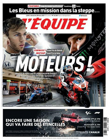 L’equipe du Dimanche 28 Mars 2021