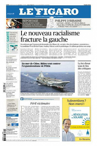 Le Figaro du Lundi 29 Mars 2021