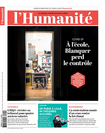 L'Humanité du lundi 29 Mars 2021