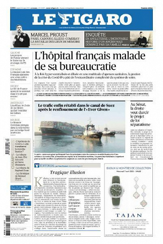 Le Figaro du Mardi 30 Mars 2021