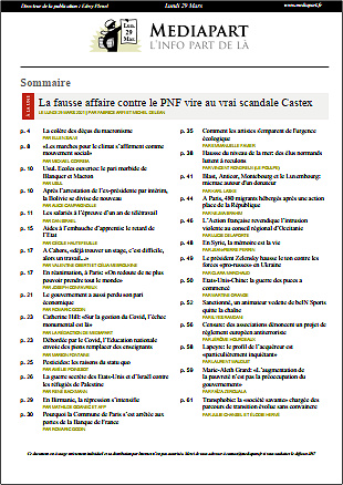 Mediapart Du Lundi 29 Mars 2021 (Edition le soir)