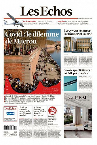 Les Echos du Mercredi 31 Mars 2021