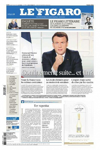 Le Figaro du Jeudi 1er Avril 2021