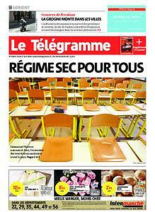 Le Telegramme ( 3 Editions) Du Jeudi 01 Avril 2021