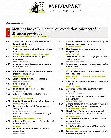 Mediapart du Jeudi 1 Avril 2021 (Edition le soir)