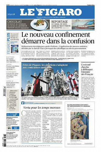 Le Figaro du Samedi 3 et Dimanche 4 Avril 2021