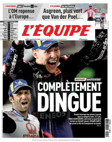 L’equipe du Lundi 5 Avril 2021