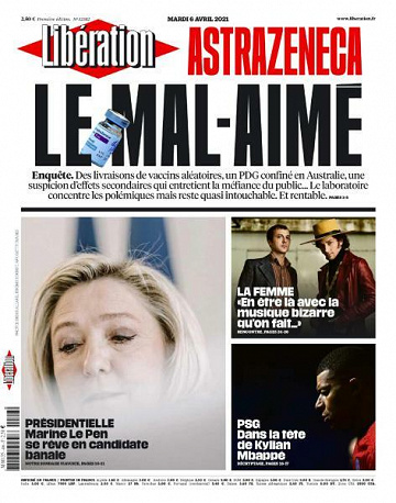 Libération du Mardi 6 Avril 2021