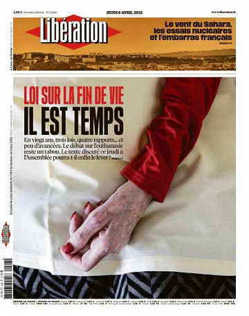 Libération du Jeudi 8 Avril 2021
