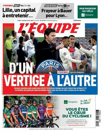 L’equipe du Vendredi 9 Avril 2021