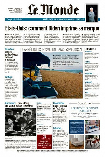 Le Monde du Dimanche 11 et Lundi 12 Avril 2021