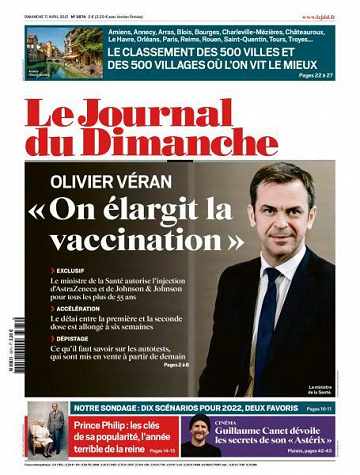Le Journal du Dimanche - 11 Avril 2021
