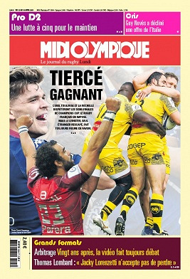 Le Midi Olympique rouge du lundi 12 avril 2021