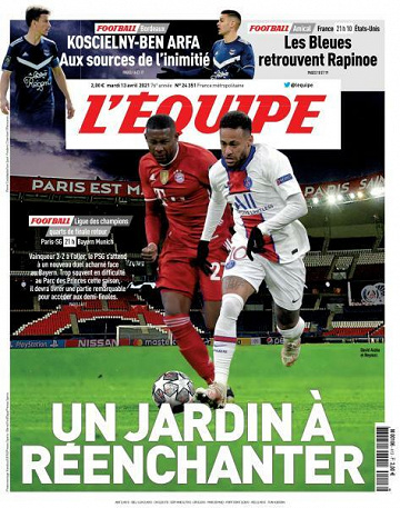 L’equipe du Mardi 13 Avril 2021