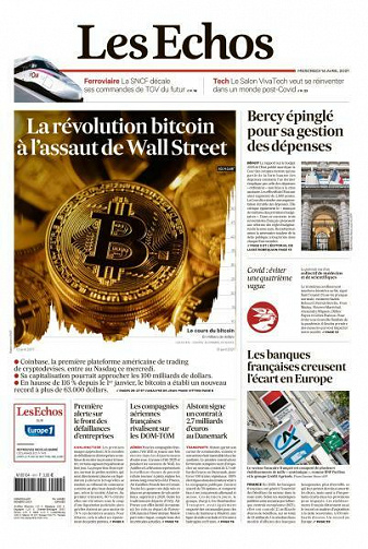Les Echos du Mercredi 14 Avril 2021