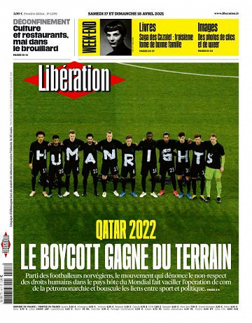Libération du Samedi 17 et Dimanche 18 Avril 2021