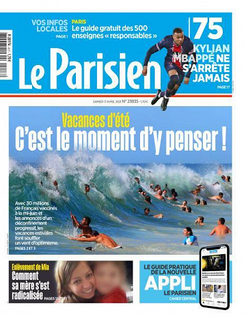 Le Parisien du Samedi 17 Avril 2021