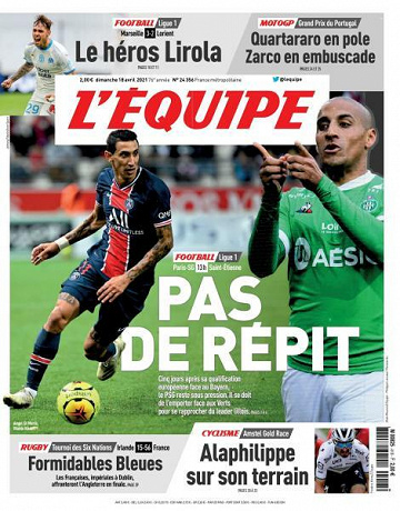 L’equipe du Dimanche 18 Avril 2021